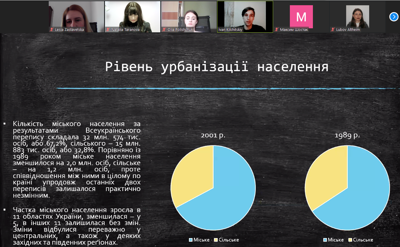Виступає студент Іван Кільчицький  про Всеукраїнський перепис населення 2001 р.